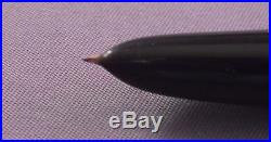 Parker 51 Demi Black Gold Cap Fountain Pen Set works-fine point