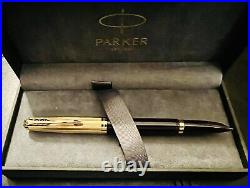 Parker 51 Fountain Pen in Plum with Gold Trim Fine Point NEW in Box