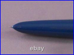 Parker 51 Special Vintage Blue Fountain Pen works-extra-fine point