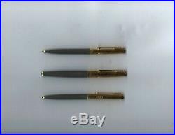 Parker 61 MK II Gray & Gold Trio Fountain-Fine, Ball Point Pen, Pencil-Ford Gift