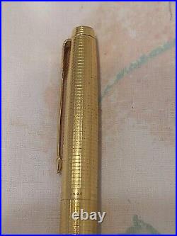 Parker 75 14k Gold Filled fountain Pen 14k Gold Fine Point Nib USA made