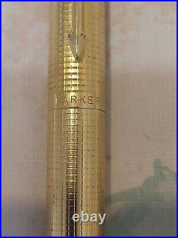 Parker 75 14k Gold Filled fountain Pen 14k Gold Fine Point Nib USA made