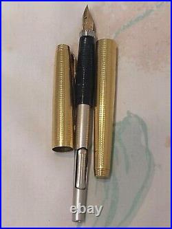 Parker 75 14k Gold Filled fountain Pen 14k Gold Fine Point Nib USA made