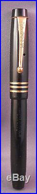Parker Black Duofold 3-banded cap Fountain Pen-fine point