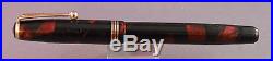 Parker Deluxe Challenger Red Marble Fountain Pen-new sac-l4k fine point