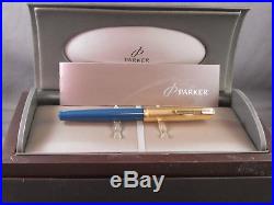 Parker English Rolled Gold Cap 51 fountain pen- fine point