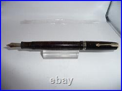 Parker Vintage 1937 Oversize Brown Fountain Pen-fine point