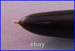 Parker Vintage 51 Black Gold Cap Fountain Pen 1947-working-fine point