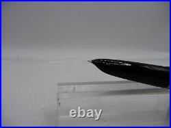 Parker Vintage 51 Black with chrome cap Fountain Pen- works-fine point-vac fill