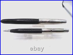 Parker Vintage 51 black Special fountain pen and pencil set in box-fine point