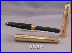 Parker Vintage 61 Gold Fountain Pen-Black Shell-fine point