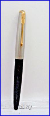 Parker Vintage Black VP fountain pen-fine point-glass converter