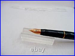 Parker Vintage Black VP fountain pen-fine point-glass converter