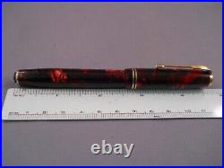 Parker Vintage Double Jeweled Burgundy fountain pen-working-fine point