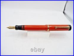 Parker Vintage Duofold Junior Fountain Pen-orange-restored-fine point