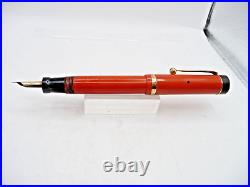 Parker Vintage Duofold Junior Fountain Pen-orange-restored-fine point