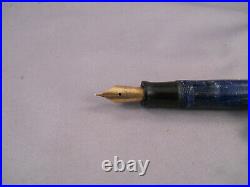 Parker Vintage Duofold Junior Streamline Fountain Pen- lapis blue-fine point