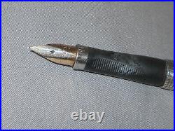 Parker Vintage Sterling Silver 75 Fountain Pen-fine point-dished cap button