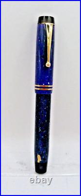 Parker Vintage Streamline Duofold Pen Lapis Blue working-fine point