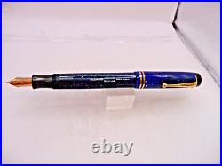 Parker Vintage Streamline Duofold Pen Lapis Blue working-fine point