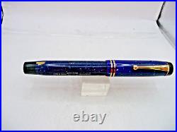 Parker Vintage Streamline Duofold Pen Lapis Blue working-fine point