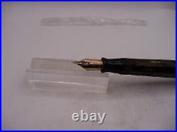 Parker Vintage Striped Duofold Fountain Pen-1946-fine point-new sac installed