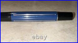 Pelikan Blue with Chrome Pinstripe Fine Point Fountain Pen. Made In Germany