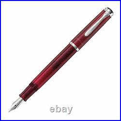 Pelikan Classic 205 Fountain Pen & Ink Bottle Set in Star Ruby Fine Point NEW