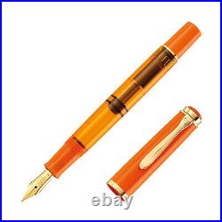 Pelikan Classic M200 Fountain Pen Fine Point in Orange Delight NEW in Box