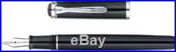 Pelikan Classic P205 Fountain Pen Black and Silver Extra Fine Point 930651