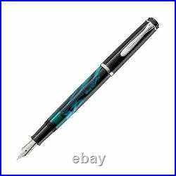 Pelikan Classic Series P205 Fountain Pen in Petrol-Marbled Fine Point NEW