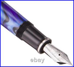 Pelikan Fountain Pen F Fine Point Blue Dune Souveraine M805BlueDunesF