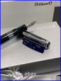 Pelikan Germany M205 Black Resin with Silver Trim Fountain Pen Extra Fine Point