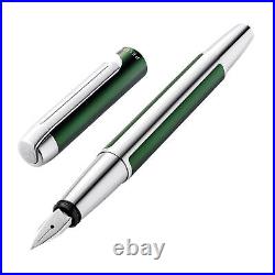 Pelikan Pura Series P40 Fountain Pen in Deep Green Fine Point NEW in Box