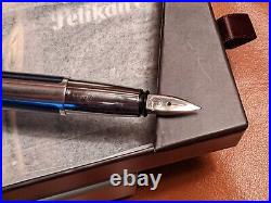 Pelikan Pura Series P40 Fountain Pen in Petrol Fine Point New in Box Ships Free