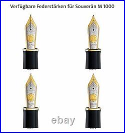 Pelikan Souveran 1000 Black/Green Fine Point Fountain Pen 987586 From Japan