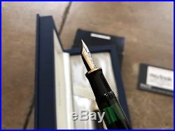 Pelikan Souveran M405 Fountain Pen Black Gold Trim 14K Fine Point