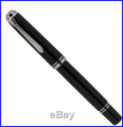 Pelikan Souveran M805 Fountain Pen Black & Silver Extra Fine Point