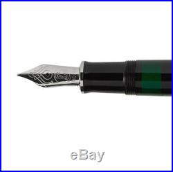 Pelikan Souveran M805 Fountain Pen Black & Silver Fine Point 925438