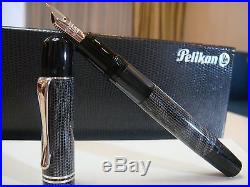 Pelikan Special Edition Lizard M101 Fountain Pen New In Box 14k Fine Point Nib