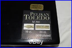 Pelikan Toledo M700 Fountain Pen Black & Gold Fine Point