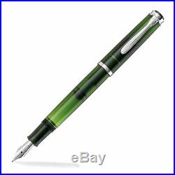 Pelikan Traditional Series M205 Fountain Pen Olivine Extra Fine Point NEW