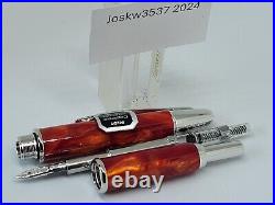 Pilot Capless Vanishing Point Red/orange Swirl Pattern Fountain Pen