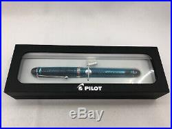 Pilot Custom 74 Fountain Pen Teal Silver Trim Fine Point NEW US SELLER