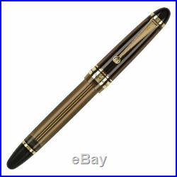 Pilot Custom 823 Fountain Pen Amber with Gold Trim 14K Fine Point NEW