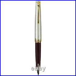 Pilot E95s Fountain Pen Deep Red (Burgundy & Ivory) Extra Fine 14K Namiki Elite