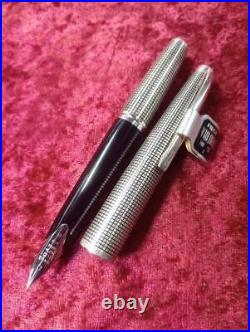 Pilot Elite Silver Pocket Fountain Pen 18K-Wg Fine Point