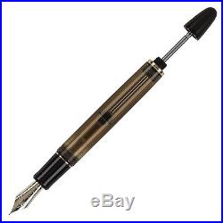 Pilot Fountain Pen Custom 823 Amber Gold Trim GT Fine Point 60558
