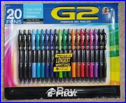Pilot G2 Premium Gel Roller Various Colour Pens 0.7mm Fine Point 20pk