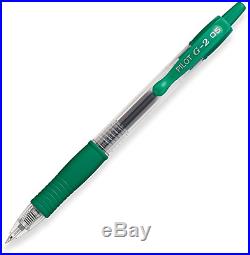Pilot G2 Retractable Premium Gel Ink Roller Ball Pens, Extra Fine Point, Green I